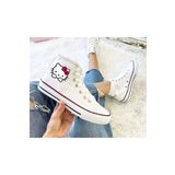 LEVENT ÖZCAN Hello Kitty Baskılı Beyaz Bilekli Spor Ayakkabı Çocuk Sneaker