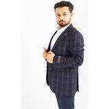 Levent Serez Ceket Mavi Kahve - 48
