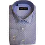 Levent Serez Uzun Kollu Klasik Erkek Gömlek - Açık Lila - 2XL