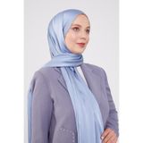 levidor A.Mavi Yanları Taş Şeritli Brilant Şal, 70 x 190, FIV.ABY.0008, renkli, Kadın