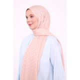 levidor Baklava Desen Blue Jakar Şal, 75 x 190, V1140, Yavruağzı, Kadın