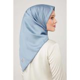Levidor Bebe Mavisi Düz Renk Trend Twill Polyester Eşarp