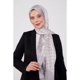 levidor Bebe Mavisi Kare Zincir Desenli Brand Şal, 70 x 190, Brand Şal, renkli, Kadın