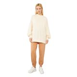 Levidor Beli Lastikli Jogger Pantolon, 4, 410010, Camel, Kadın