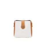 levidor BEYAZ - CAMEL Üç Bölmeli Omuz Çantası, Standart, 930167, BEYAZ - CAMEL, Kadın