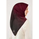 Levidor Bordo-siyah Renk Geçişli Kehribar Eşarp
