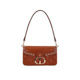 levidor Çift Askılı Kapitone Omuz Çantası, Standart, 930581, Camel, Kadın
