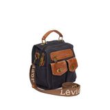 levidor Çift Gözlü Fermuarlı Omuz Çantası, Standart, TYC5474D1B40809EB1DA4C300, Siyah, Kadın