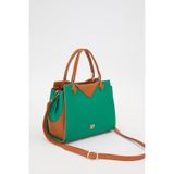 levidor Çimen Yeşili Camel Çift Gizli Gözlü El Çantası, Standart, 930204, ÇİMEN YEŞİLİ - CAMEL, Kadın