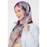 levidor Dalga Zincir Desen Twill Şal, 75 x 180, Dalga Zincir Desen, Hardal, Kadın