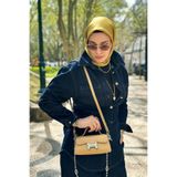 levidor Gizli Cep Detaylı Omuz Çantası, Standart, V23359, Kahve, Kadın