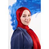 Levidor Kadın Kırmızı Janjan Şifon Abiye Şal