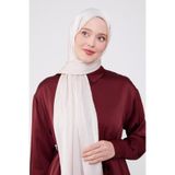 levidor Krem Yanları Taş Şeritli Brilant Şal, 70 x 190, V20515, renkli, Kadın
