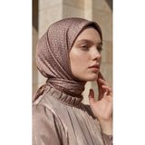 Levidor Kristal Eşarp Kemer Desen Pudra