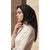 Levidor Kristal Eşarp Kemer Desen Siyah