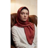 Levidor Kristal Eşarp Nakış Desen Bordo