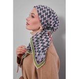 levidor Küp Desen Soft Eşarp V33666, 90 x 90, Soft Eşarp, Yeşil, Kadın