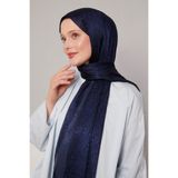 Levidor Lacivert Simli Diamond Şal