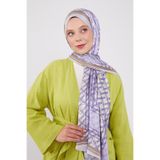 levidor Lila Şeritli Halka Desen Brand Şal, 70 x 190, FIV.BRN.0007, renkli, Kadın