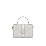 levidor Logolu Monogram Desen El Çantası, Tek Beden, 930362, Gri, Kadın