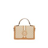 levidor Logolu Monogram Desen El Çantası, Tek Beden, 930362, Haki, Kadın