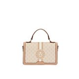 levidor Logolu Monogram Desen El Çantası, Tek Beden, 930362, Vizon, Kadın