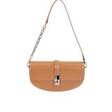 levidor Metal Detaylı Omuz Çantası, Standart, 930408, Kahve, Kadın