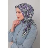 Levidor Mint Yeşili Yonca Desen Soft Eşarp
