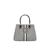 levidor Monogram Desenli El Çantası, Tek Beden, 930361, Siyah, Kadın
