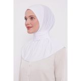 levidor Pratik Spor Çıtçıt Şal Bone, Standart, V15553, Beyaz, Kadın