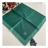 Levidor Premium Monogram Eşarp Koyu Yeşil GX0223