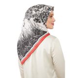 levidor Sazlık Desen Trend Twill Eşarp, 90x90, Sazlık Desen Trend Twill Eşarp, Kırmızı, Kadın