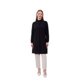 levidor Şifon Tunik, 40, V25098, Siyah, Kadın