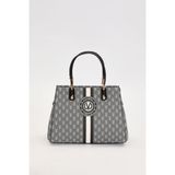 Levidor Siyah Monogram Desenli Kadın El Çantası -930361 - Standart