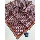 Levidor Tivil İpek Eşarp 4119-10 Pembe Karışık Desen