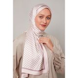 levidor Toz Pembe Halkalı Benek Desen Şal V32620, 75 x 190, Angel, Toz Pembe, Kadın