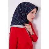 Levidor Trend Twill Eşarp LDT278 Geometrik Desen 01-Lacivert