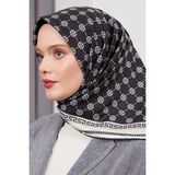 Levidor Twill Eşarp (Trend) LDT259-04 - Siyah - 90 x 90 cm