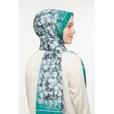 levidor Twill Şal V26250, Tek Ebat, Twill Şal, Yeşil, Kadın