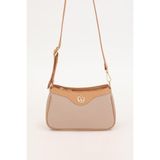 levidor Vizon Camel Petek Baskılı Omuz Çantası, Standart, 930210, Vizon Camel, Kadın
