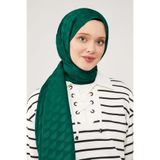 levidor Zümrüt Ay Desen Jakarlı Şal, 70 x 190, Elegance, renkli, Kadın
