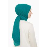levidor Zümrüt Yeşili Bambu Kraş Şal, 80 x 190, V1553, Zümrüt Yeşili, Kadın
