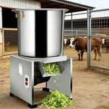 Levigationlu Ticari Elektrikli Yem Kıyıcı 50-200 Kg/saat - Tavuk ve Sebzeler Için Paslanmaz Çelik Kümes Hayvanı Kesici, Tarım ve Hayvan Yemi Için Tavuk Eti Kıyıcı 1800W - Gümüş