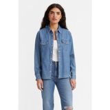 Levi's % 100 Pamuk Regular Fit Bayan Kot Gömlek 16786-0017 MAVİ