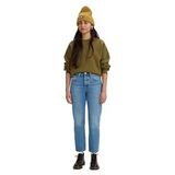 Levi's 501 Crop Jeans, Kadın Kot Pantolon, Med Indigo (0006), 25W / 28L