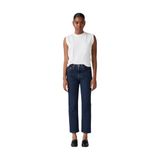 Levi's 501 Crop Kadın Jean, Dark Indigo - Flat Finish (0000), 24W/30L