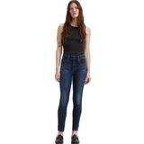 Levi's 721 High Rise Skinny Jean, Kadın Jean Pantolon, Med Indigo - Worn In (648), 25W / 28L