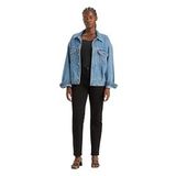Levi's 724 High Rise Straight Jeans, Kadın Kot Pantolon, Black (0000), 26W / 30L