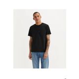 Levi's Erkek Bisiklet Yaka Düz Siyah Cepli Relaxed The Pocket Tişört - 001TT0001