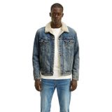 Levi's Erkek Type 3 Sherpa Trucker Mustard 2.0 Sh Ceket, Mavi (Mavi 44), L (Üretici Ölçüsü: L)